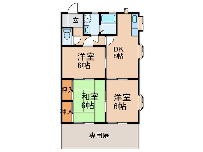 セルバ若久の物件間取画像