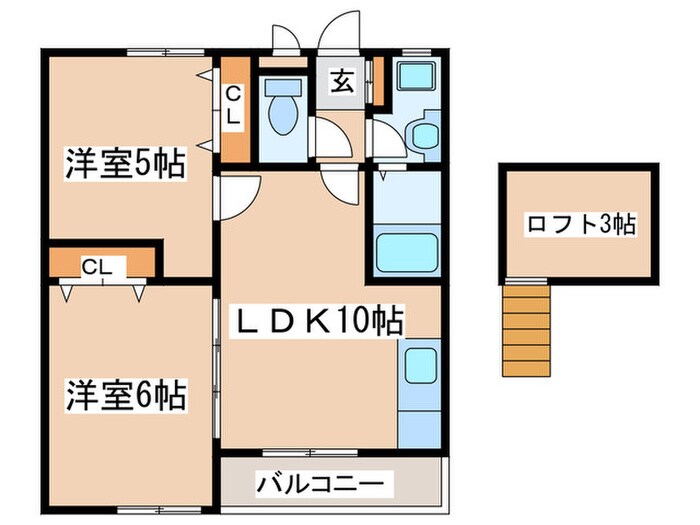 Friends Ⅰの物件間取画像