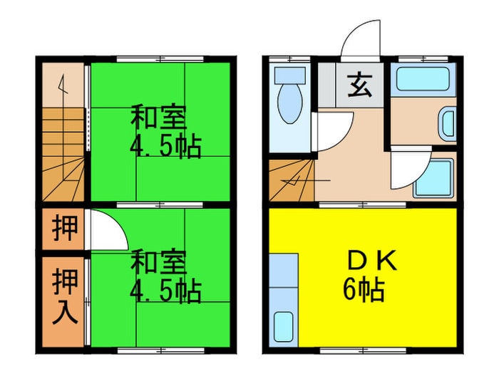 瀬木アパ－トの物件間取画像