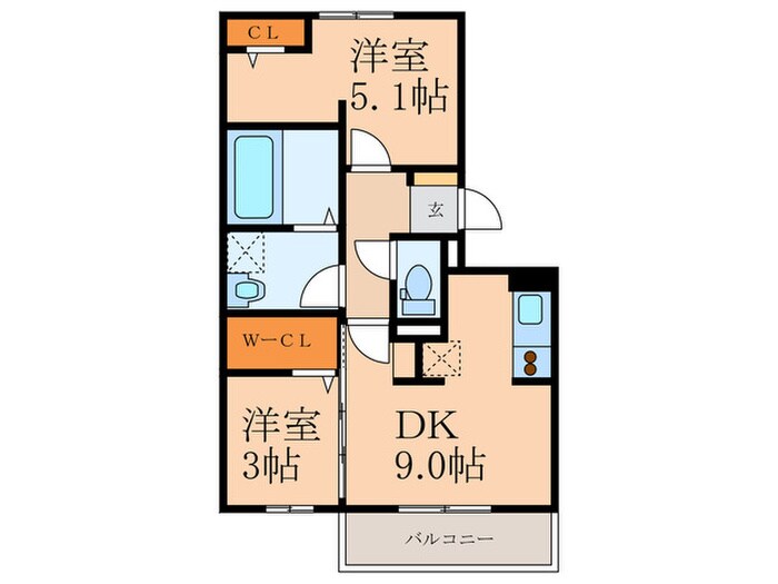 桜橋山荘の物件間取画像