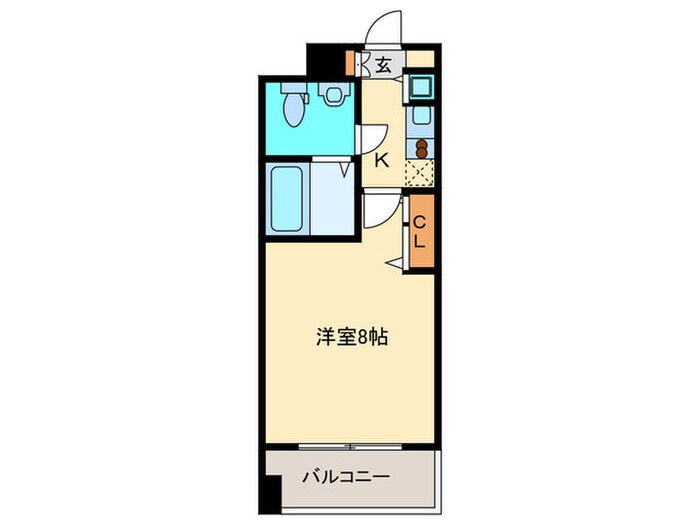 ﾋﾟｭｱﾄﾞ-ﾑ箱崎ｽﾃ-ｼｮﾝ(1001)の物件間取画像