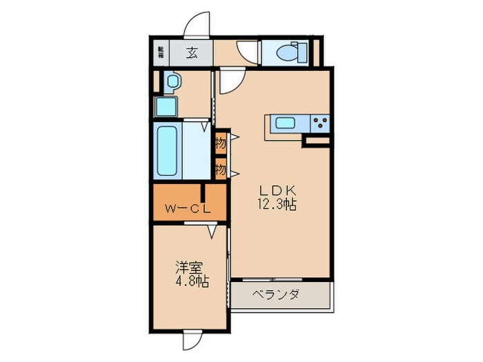 ヴェルカーサ大橋の物件間取画像