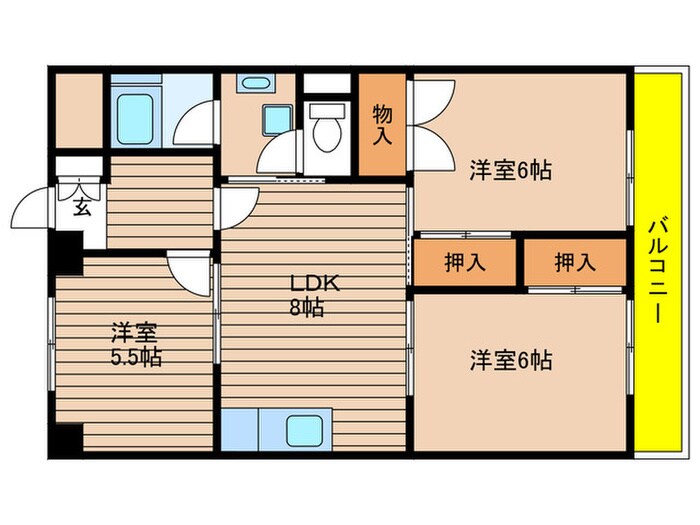 第一岡部ビルの物件間取画像