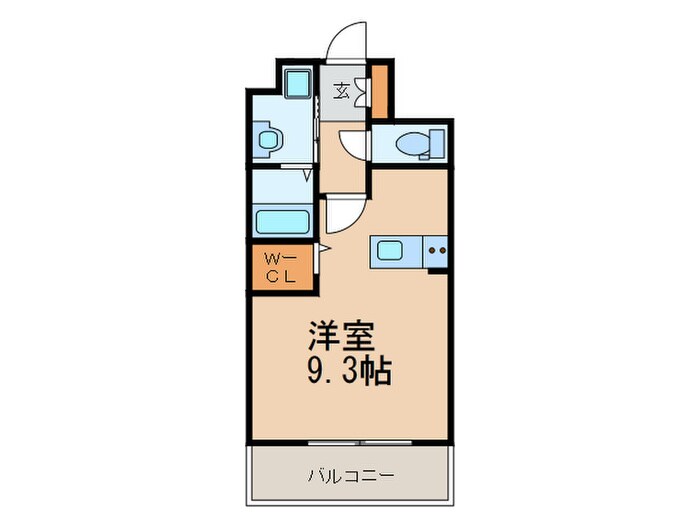 ｴﾝｸﾚｽﾄﾍﾞｲ天神東Ⅱ(408)の物件間取画像