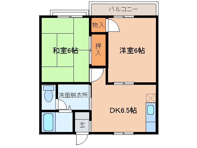 メゾンエクセル２の物件間取画像