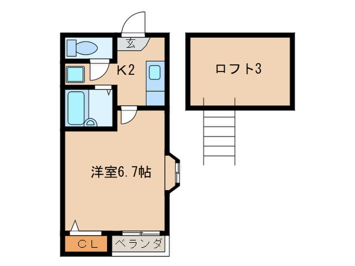 アルタイル小戸の物件間取画像