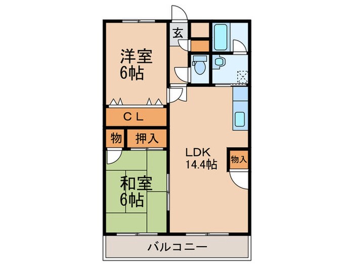 グランカーサ清蘭の物件間取画像