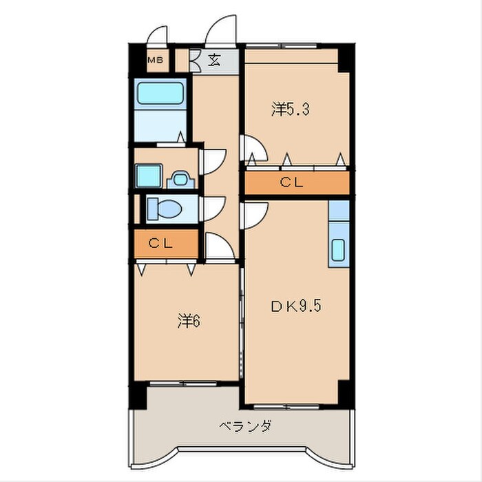 アテッサ南小倉の物件間取画像