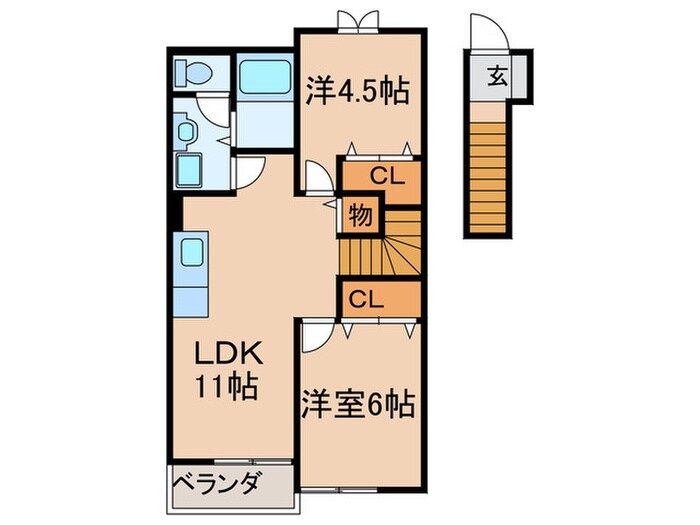 ウェイホームあまづつみBの物件間取画像