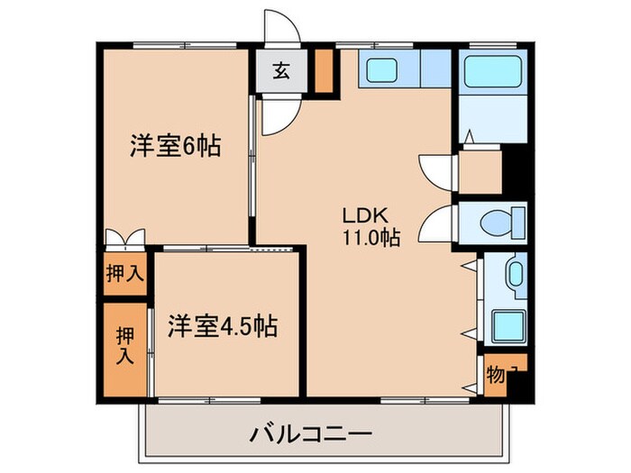 戸川ビルの物件間取画像