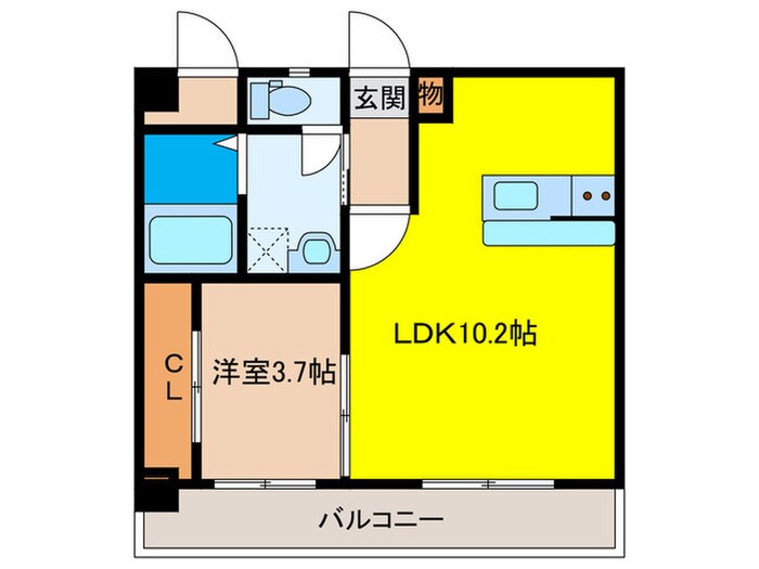 ラシュール・イン大橋南の物件間取画像