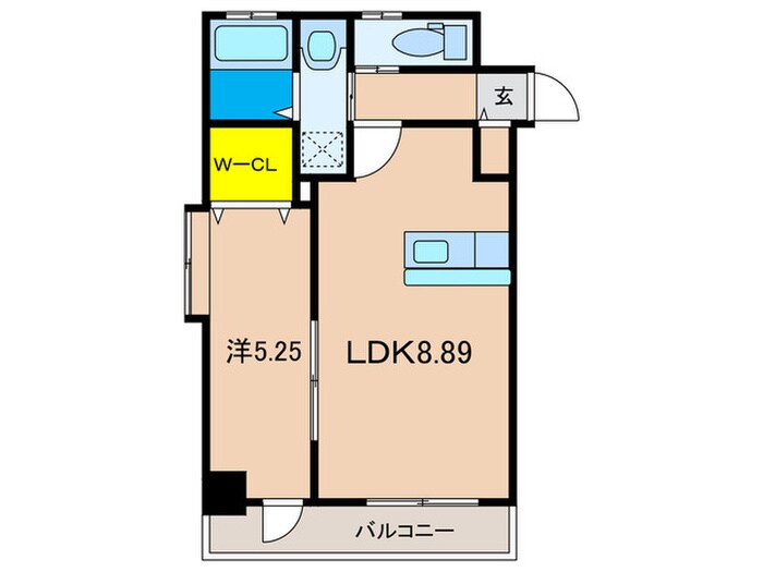 ラシュール・イン大橋南の物件間取画像