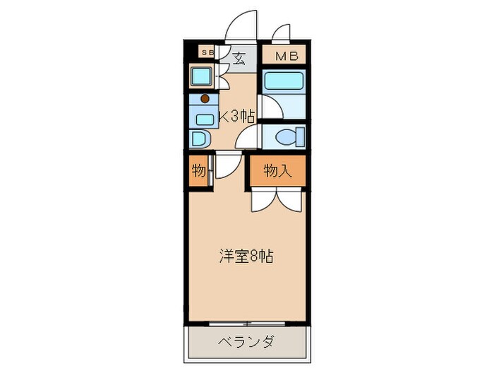 シティルーム境川の物件間取画像