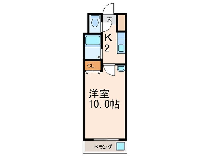 ニュ－エバ－グリ－ン八幡の物件間取画像