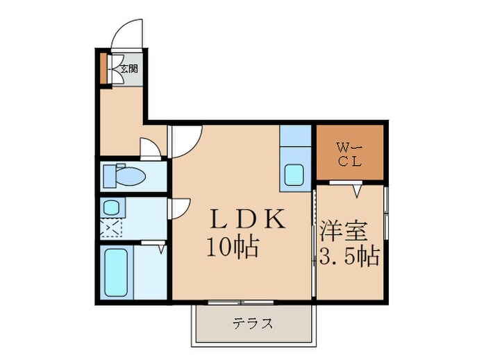 サンクラ－ズメゾンＢの物件間取画像