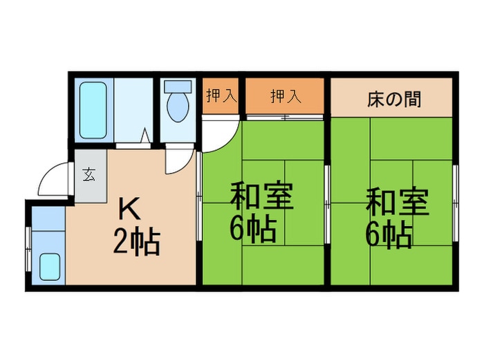 第一コーポ松本の物件間取画像