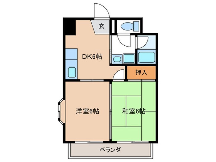 メゾン林の物件間取画像