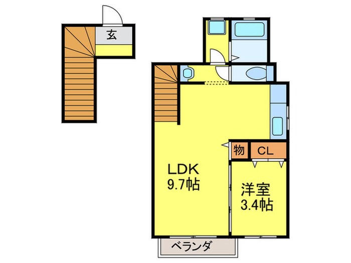 コンフォールさくらの物件間取画像