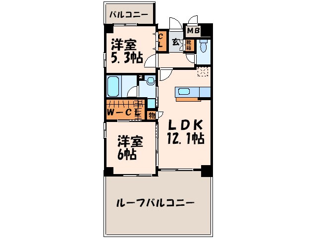サウスフォーの物件間取画像
