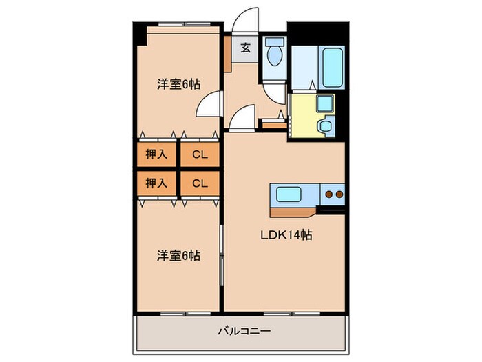 Ｓ･Ｅ天籟寺マンションの物件間取画像