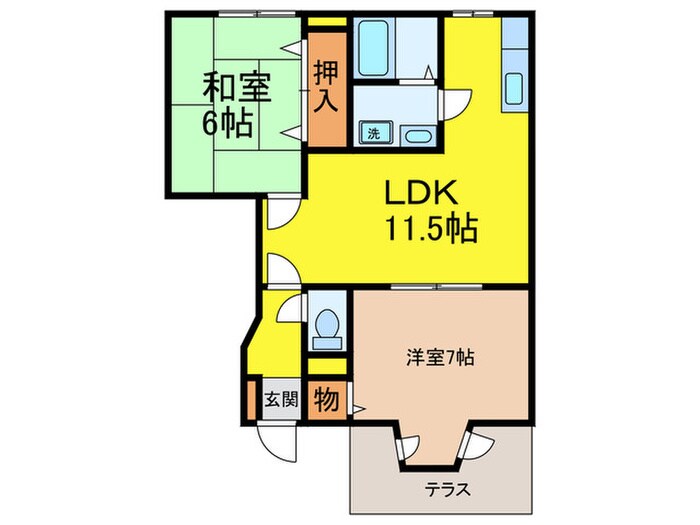 パ－クハウスの物件間取画像