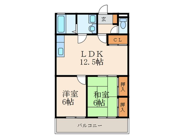 アルテハイム小倉大手町の物件間取画像