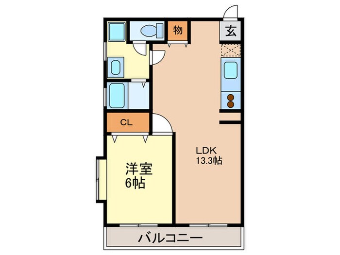 グレースイン高宮の物件間取画像