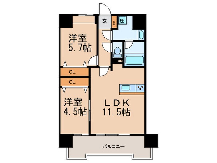 CINQ IWASE BLD　の物件間取画像