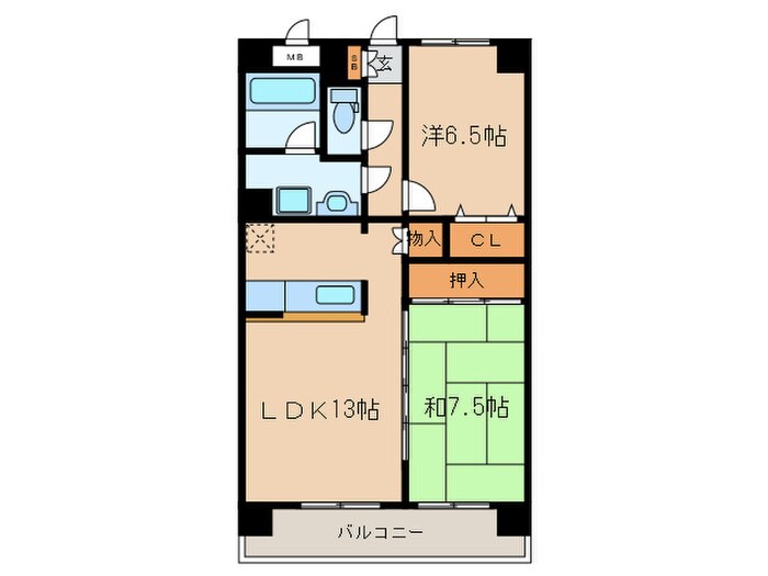 パークサイド土井南の物件間取画像