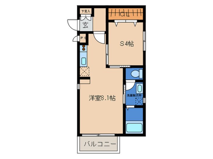 シングルコート九大学研都市の物件間取画像