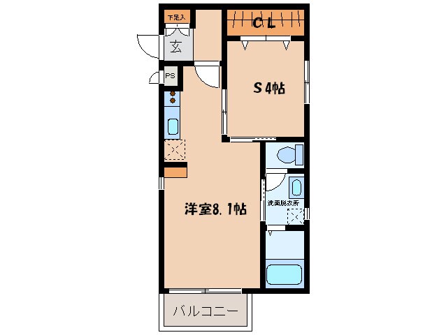 シングルコート九大学研都市の物件間取画像