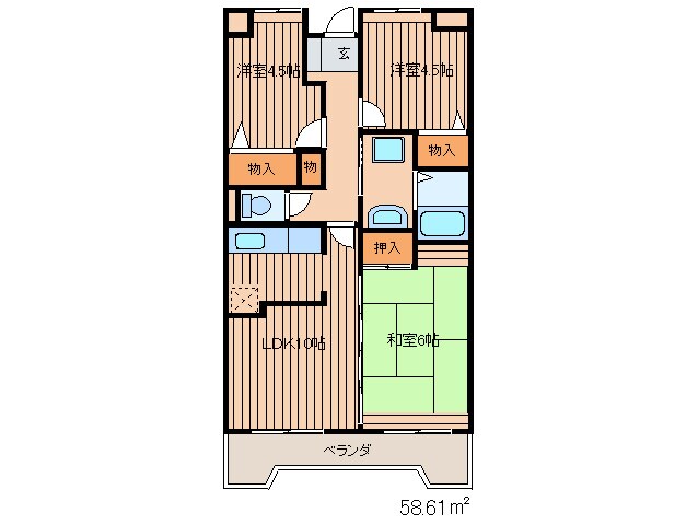 ホワイトリバー駅前の物件間取画像