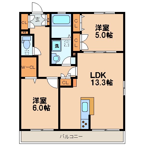 ティエラの物件間取画像