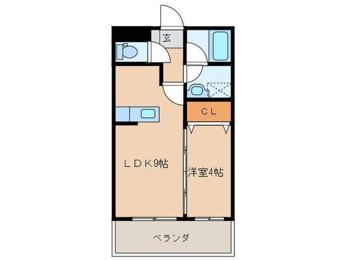 プレステージ赤間の物件間取画像