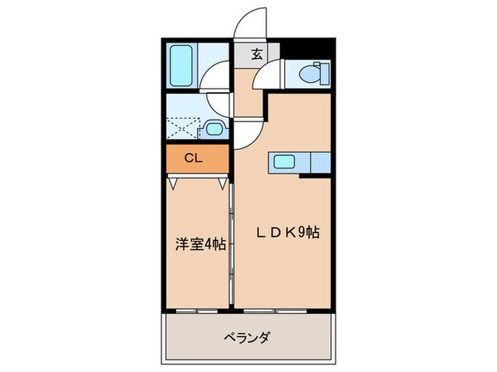 プレステージ赤間の物件間取画像