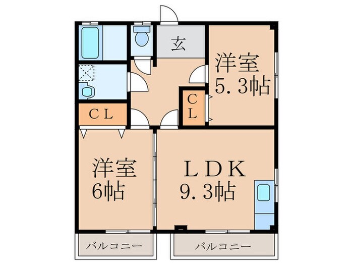 方城アパ－トの物件間取画像
