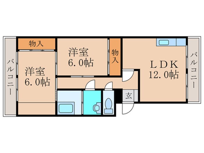 柏田ハイツの物件間取画像