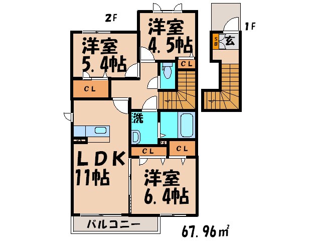 シャーメゾン畠田Ⅰの物件間取画像