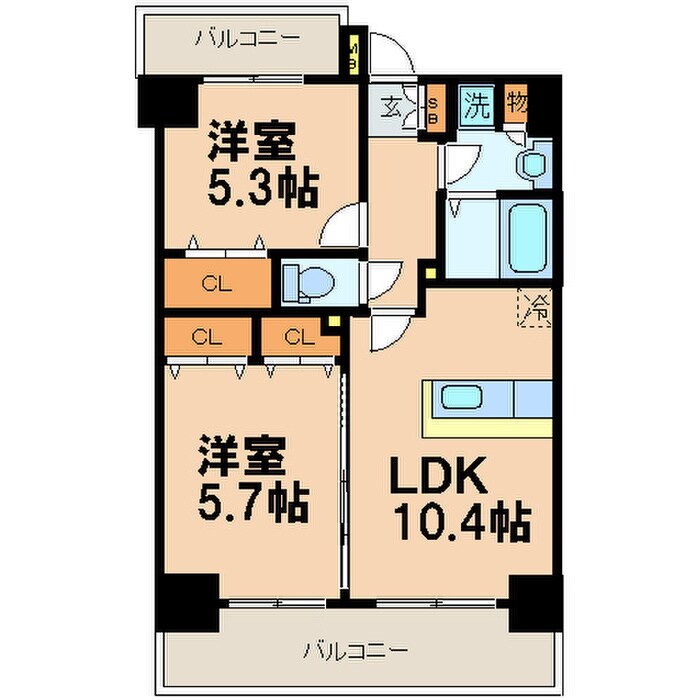 ＮＯＢＬＥ ＲＩＣＨ 博多の物件間取画像