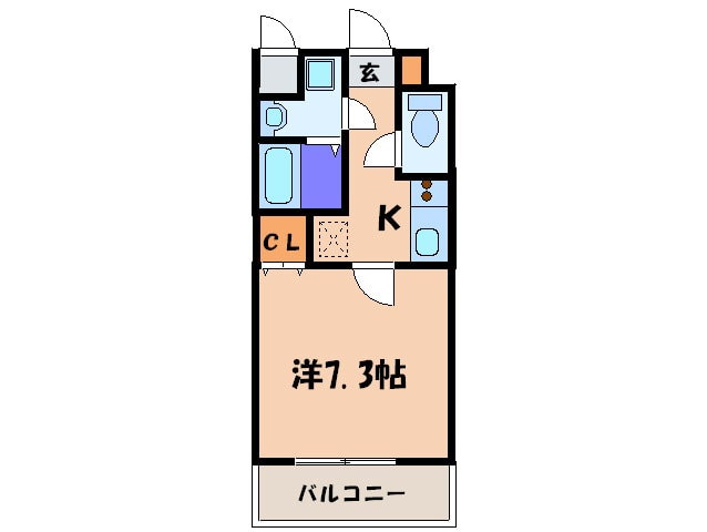 レジディア高宮の物件間取画像