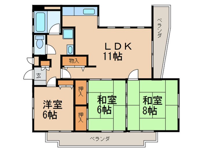 第２テングビルの物件間取画像