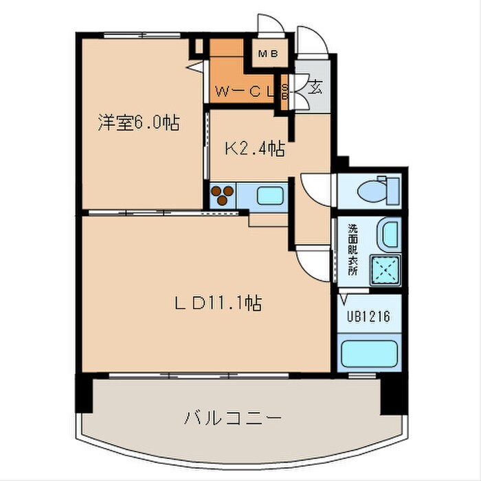 ｻﾝｼｬｲﾝ ﾌﾟﾘﾝｾｽ 北九州の物件間取画像