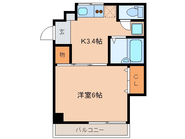 シャトレ河口の物件間取画像