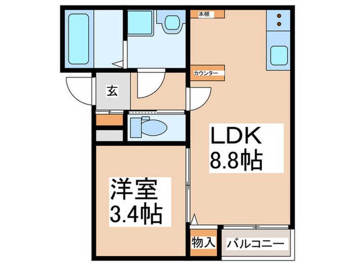 Ｓｔｏｒｉａ　筑紫の物件間取画像