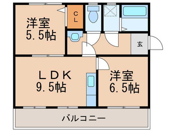 CONCERTO東合川Ⅰの物件間取画像