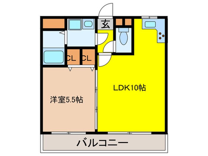 ビエラコート大橋の物件間取画像