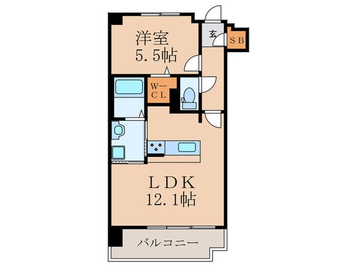 ｱｰｽｺｰﾄY´sｼﾃｨ津田新町の物件間取画像