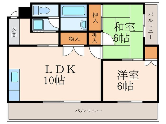 アルテハイム小倉Ⅳの物件間取画像