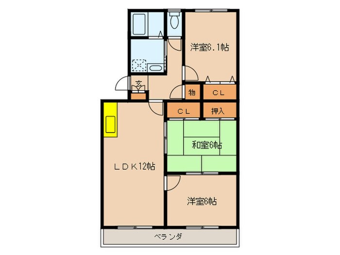 サンヒルズ春日の物件間取画像