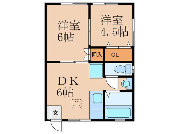 井上ハイツの物件間取画像